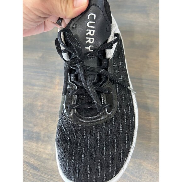 Under Armour Curry Flow 9 Black and white Basketball Shoes Mens 6.5 Womens 8 - Picture 7 of 8